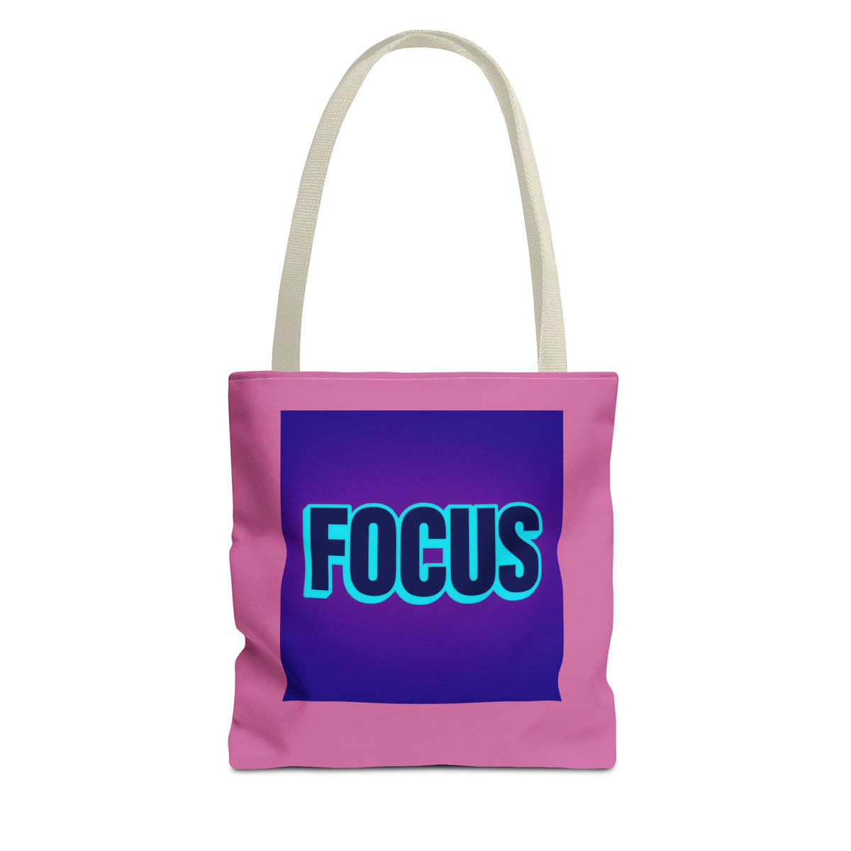 Focus Tote Bag — Motivational Pink Everyday Shopper