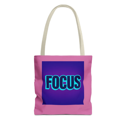 Focus Tote Bag — Motivational Pink Everyday Shopper