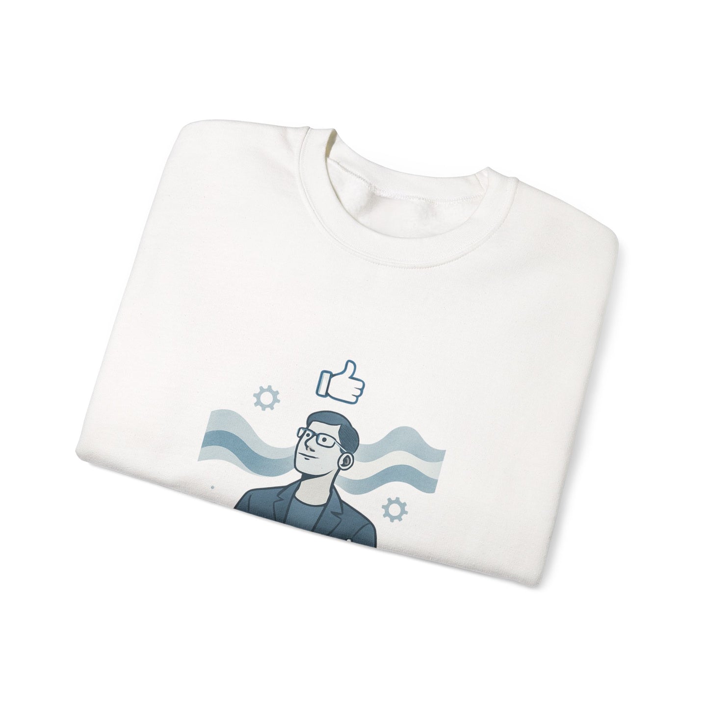 Crewneck Sweatshirt – “Outsmarting the Machines” Retro Tech Graphic