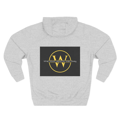 Three-Panel Fleece Hoodie