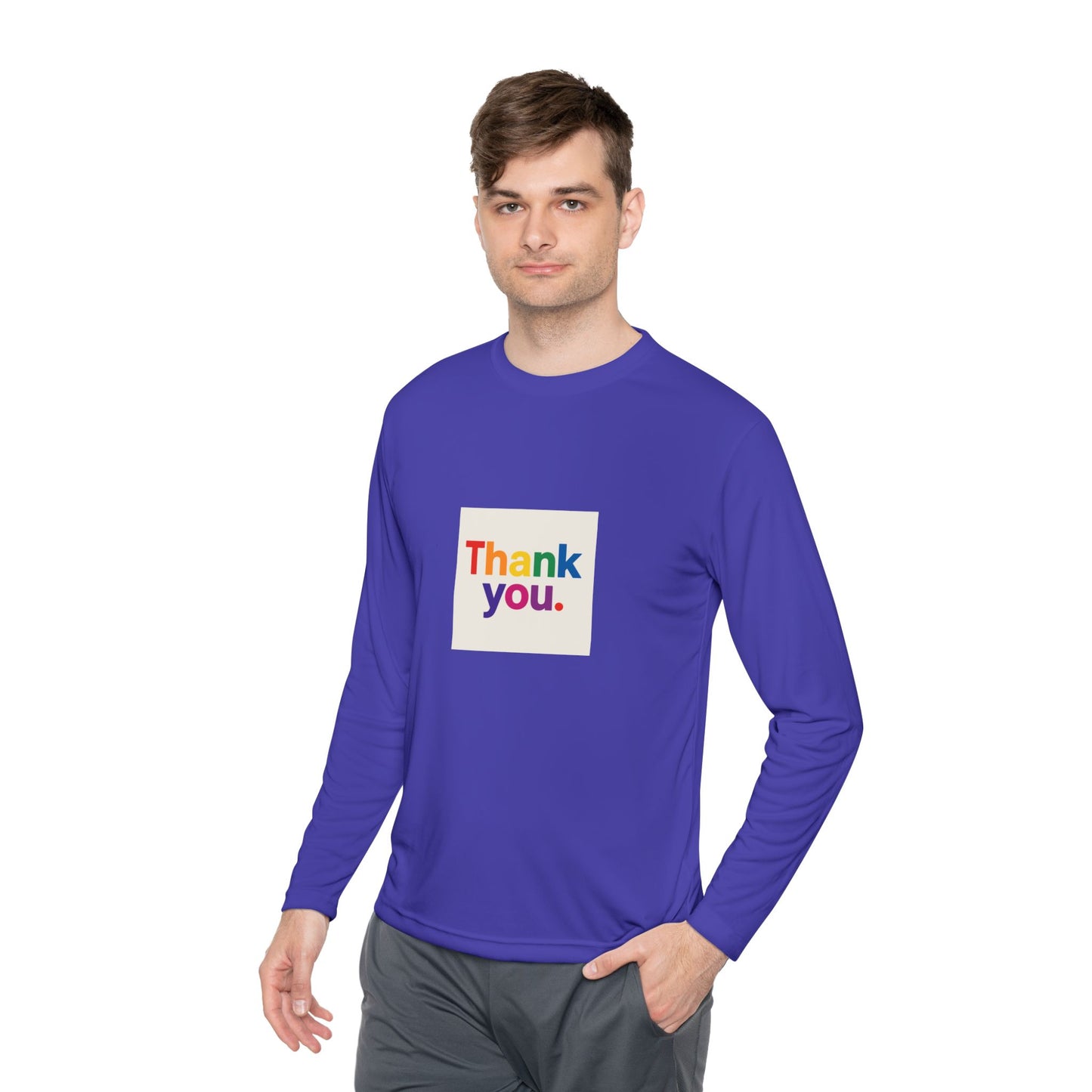 Thank You Rainbow Long Sleeve Tee