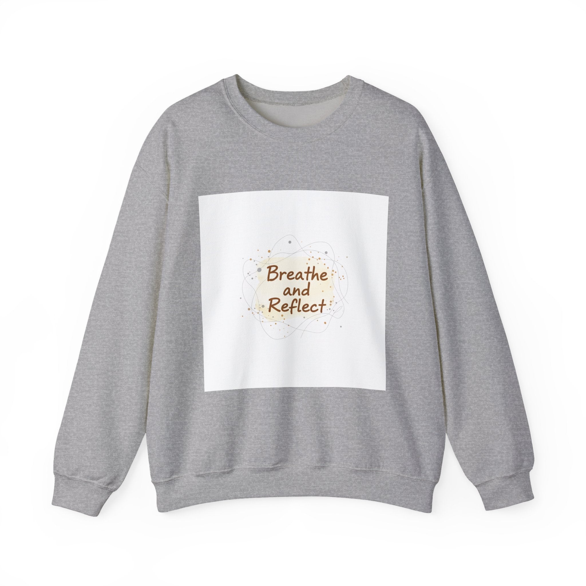 Breathe and Reflect Sweatshirt | Note to Self, handwritten reminder aesthetic