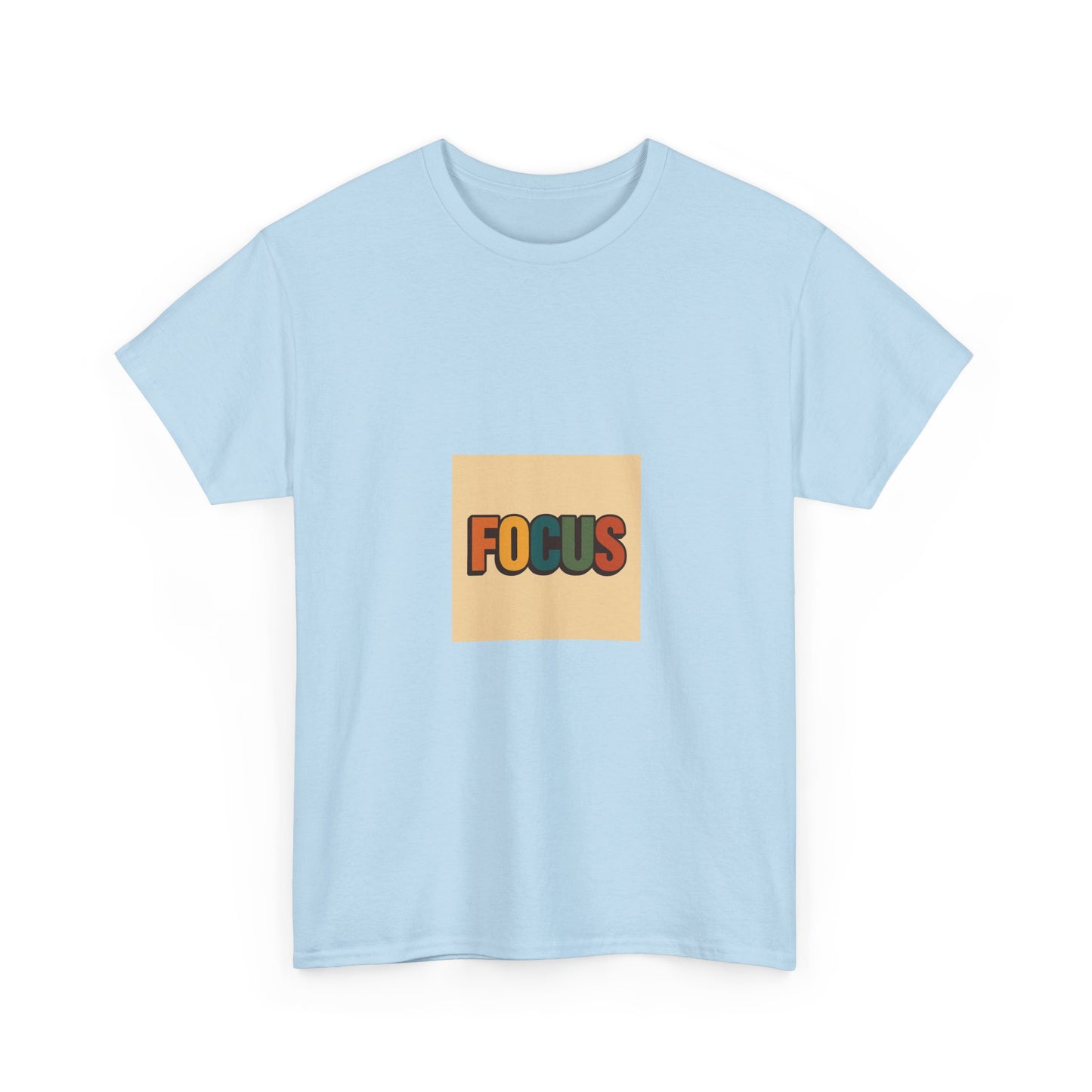 Focus Graphic Tee — Minimalist Motivational Cotton T-Shirt