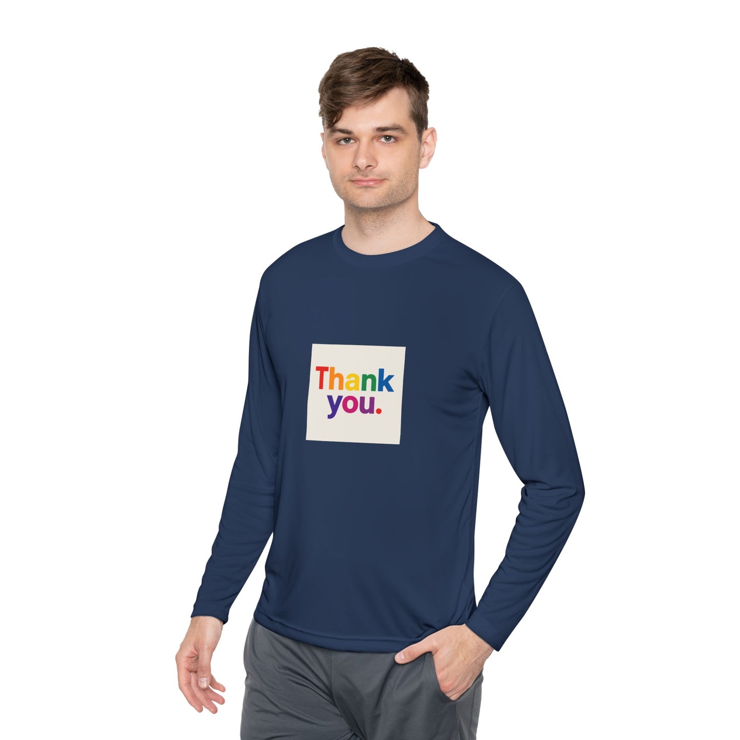 Thank You Rainbow Long Sleeve Tee