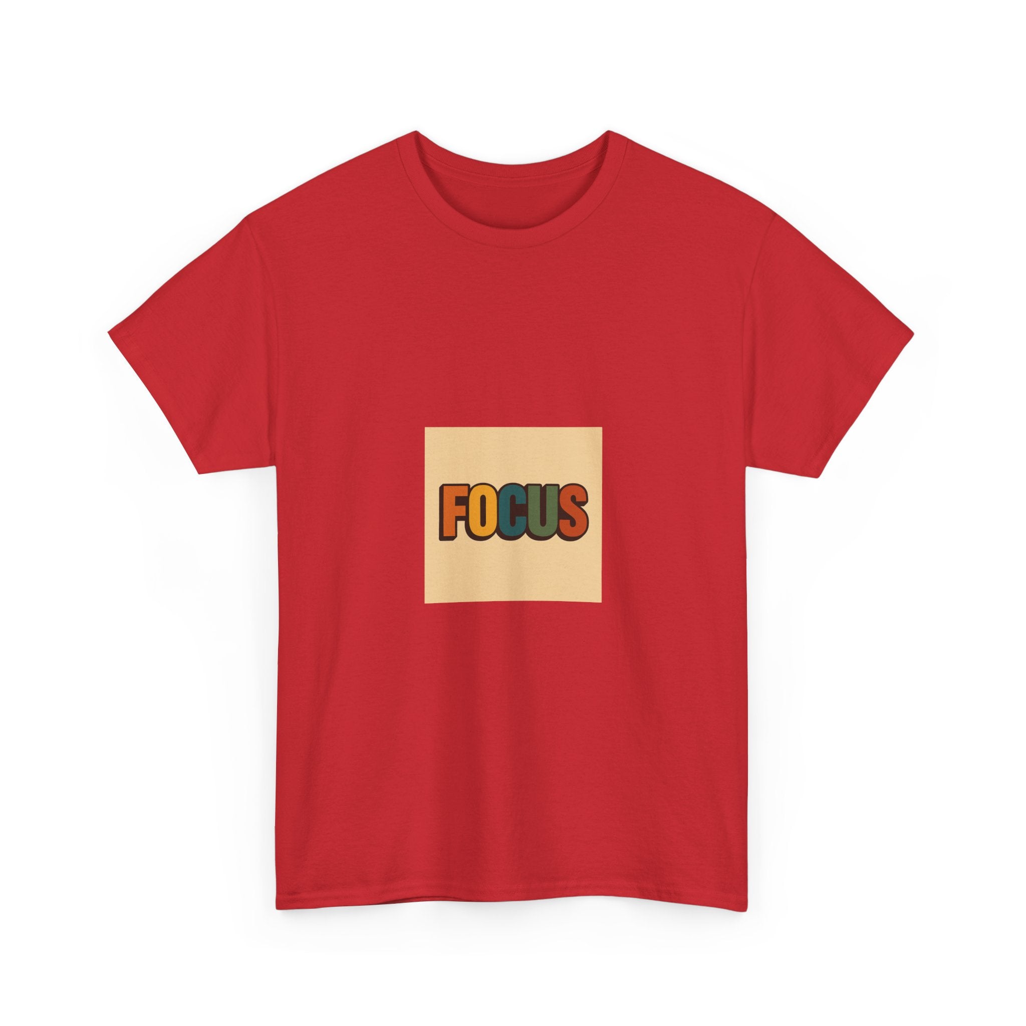 Focus Graphic Tee — Minimalist Motivational Cotton T-Shirt