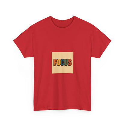 Focus Graphic Tee — Minimalist Motivational Cotton T-Shirt