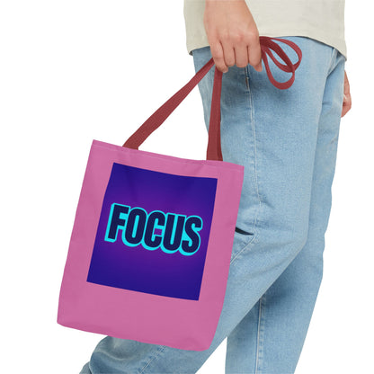 Focus Tote Bag — Motivational Pink Everyday Shopper