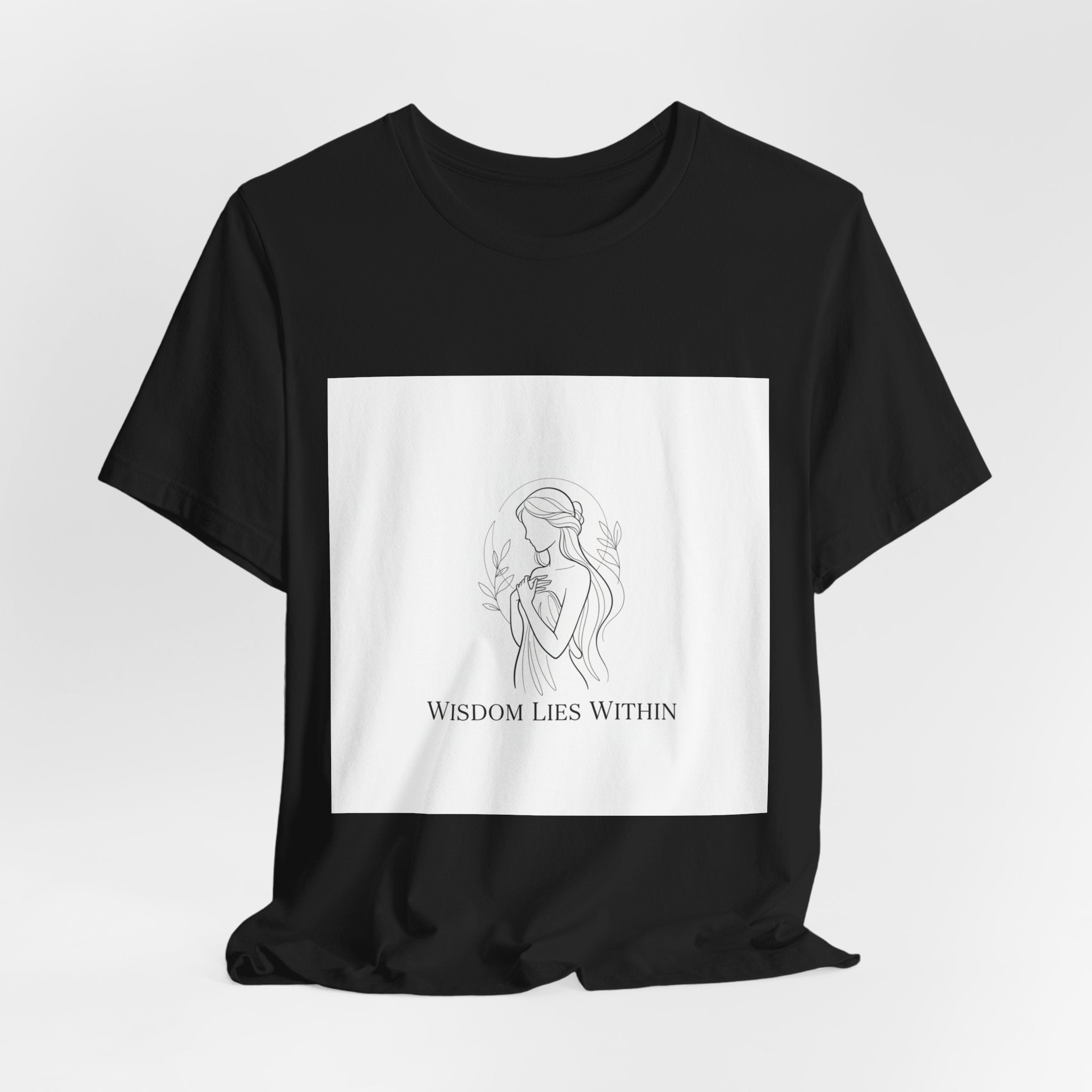Wisdom Lies Within Tee | Mythic Minimalism, stoic philosophy art