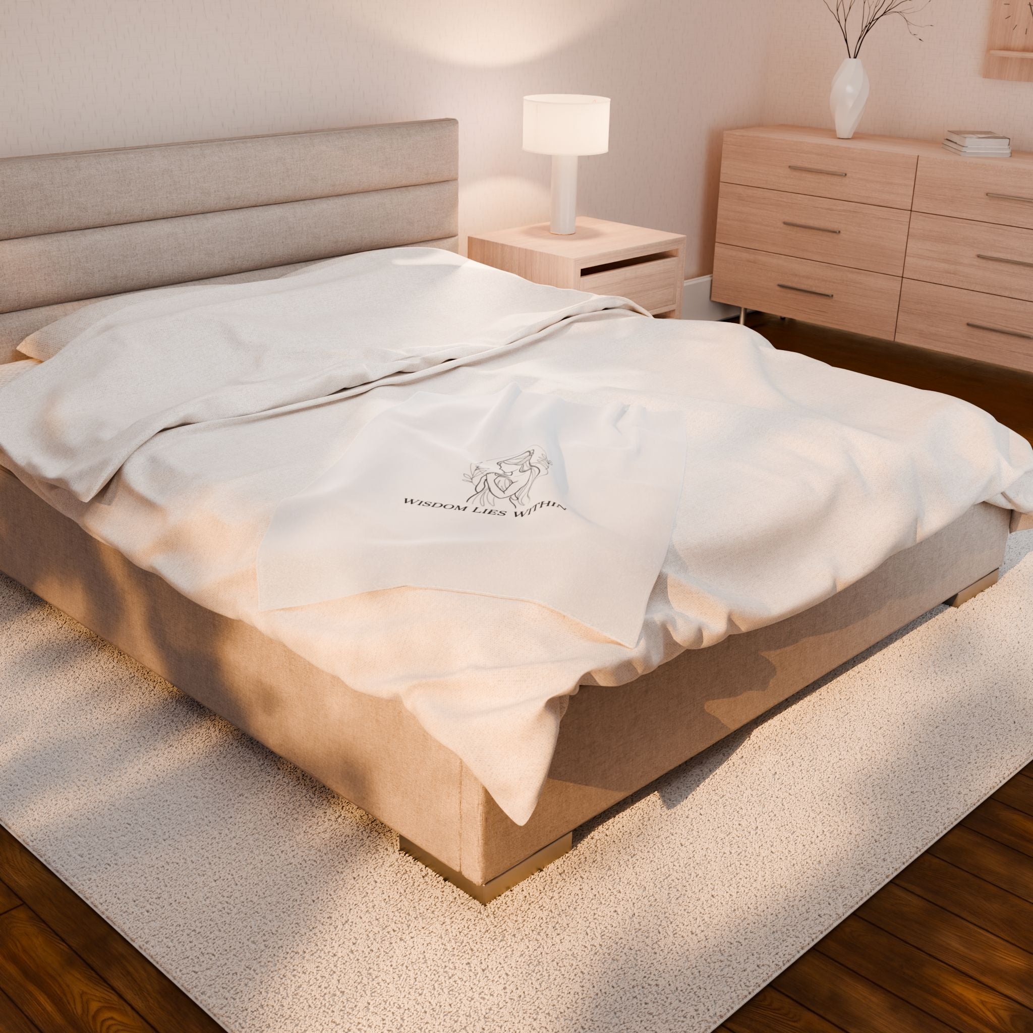 Wisdom Lies Within Blanket | Mythic Design, Stoic Philosophy Art