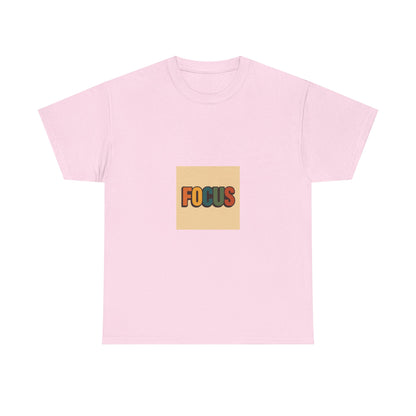 Focus Graphic Tee — Minimalist Motivational Cotton T-Shirt
