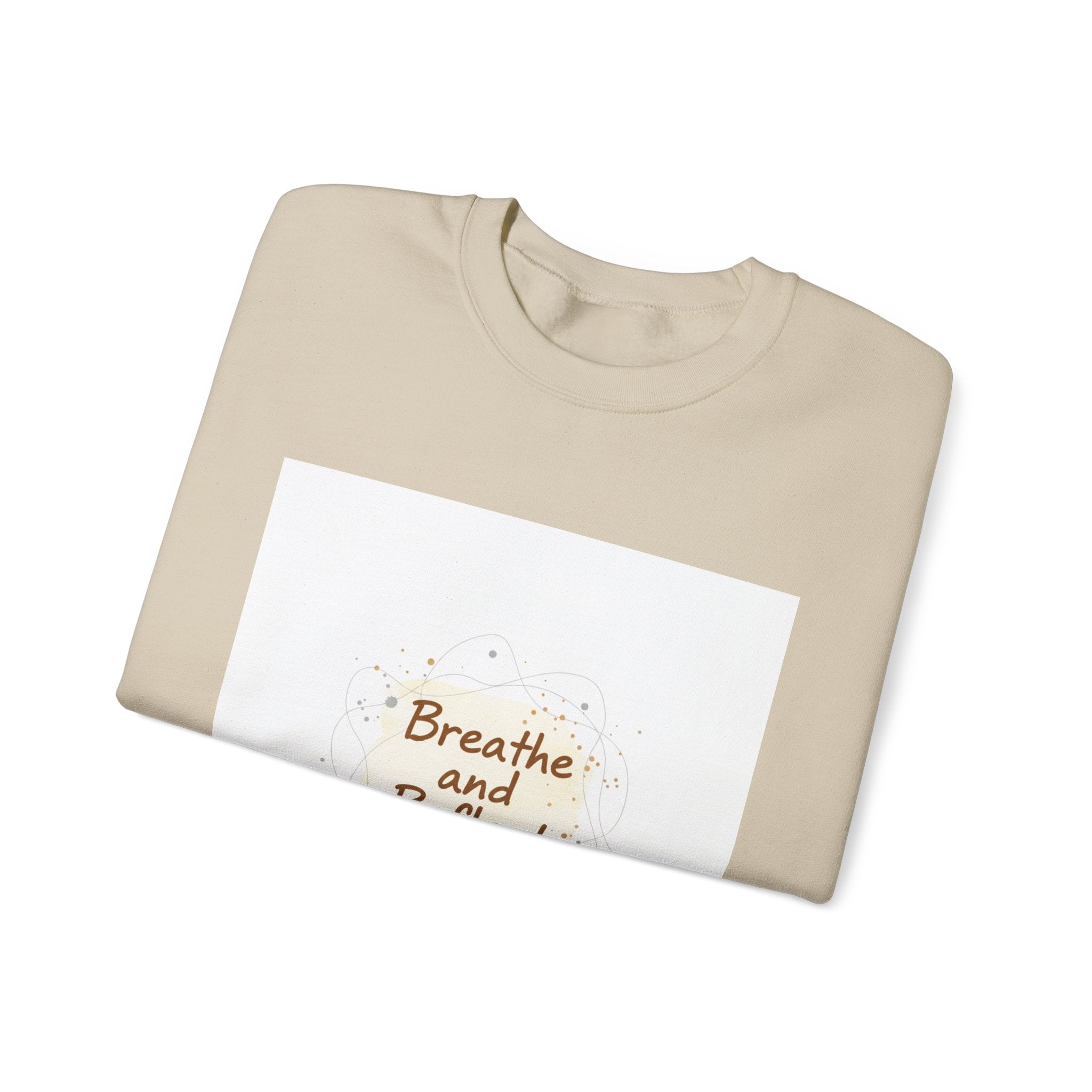 Breathe and Reflect Sweatshirt | Note to Self, handwritten reminder aesthetic