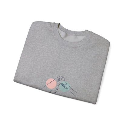 Minimal One-Line Dog Outline Sweatshirt | Minimal Pet Art, Pet Outline Design