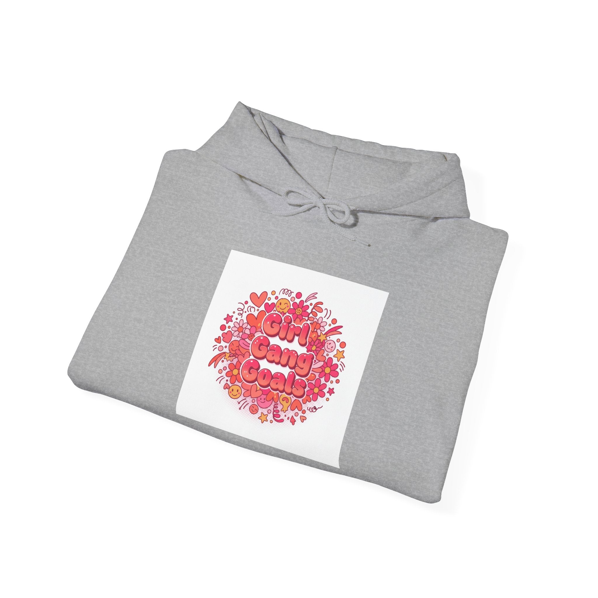 Galentine’s Squad Floral Circle Hoodie | Friendship-First, Brunch-Ready