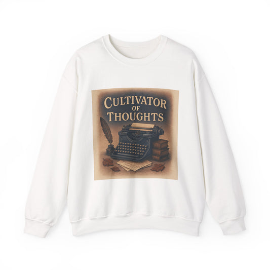 Cultivator of Thoughts Sweatshirt - Typewriter Writer Crewneck