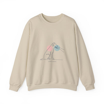 Minimal One-Line Dog Outline Sweatshirt | Minimal Pet Art, Pet Outline Design
